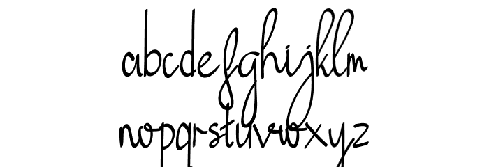 Just Blossom Font LOWERCASE