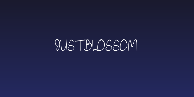 Just Blossom Social Header