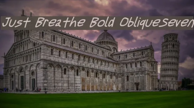 Just Breathe Bold ObliqueSeven Example 3