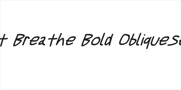 Just Breathe Bold ObliqueSeven Logo