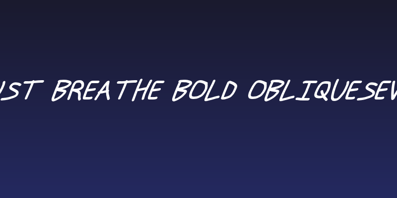Just Breathe Bold ObliqueSeven Social Header