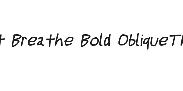 Just Breathe Bold ObliqueThree Logo