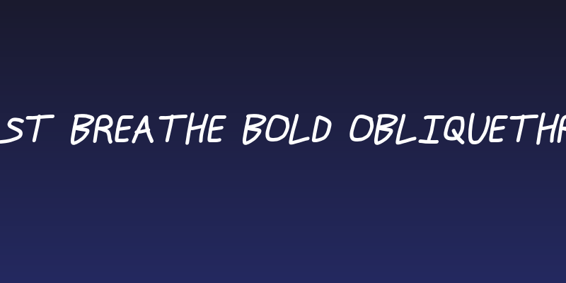 Just Breathe Bold ObliqueThree Social Header