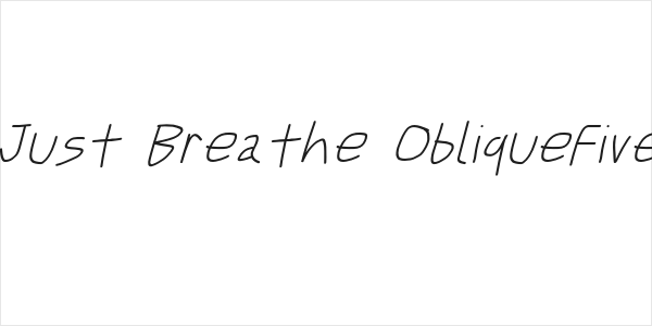 Just Breathe ObliqueFive Logo