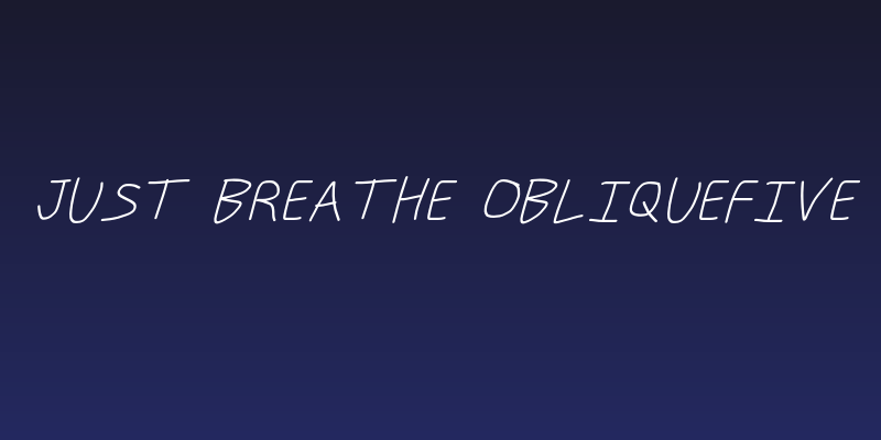 Just Breathe ObliqueFive Social Header