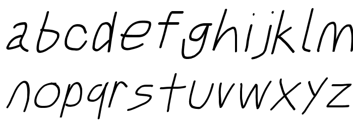 Just Breathe ObliqueFive Font LOWERCASE