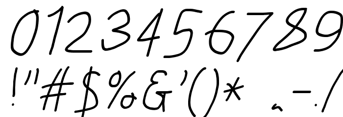 Just Breathe ObliqueFour Font OTHER CHARS