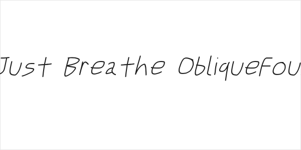 Just Breathe ObliqueFour Logo