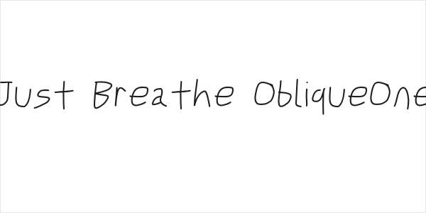 Just Breathe ObliqueOne Logo