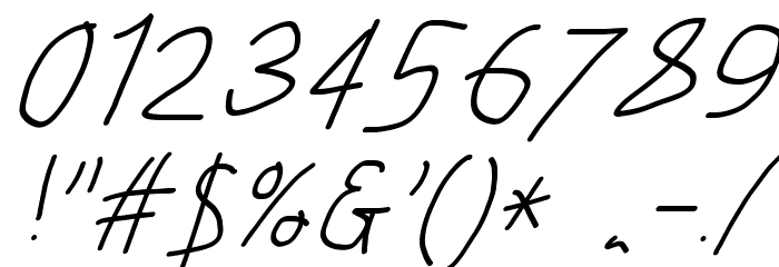 Just Breathe ObliqueSeven Font OTHER CHARS