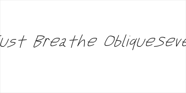 Just Breathe ObliqueSeven Logo