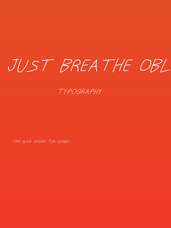Just Breathe ObliqueSeven Poster