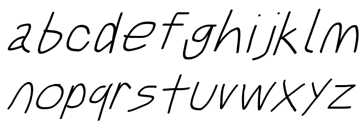 Just Breathe ObliqueSeven Font LOWERCASE