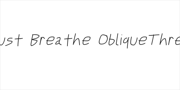 Just Breathe ObliqueThree Logo