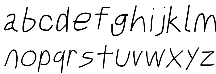 Just Breathe ObliqueThree Font LOWERCASE