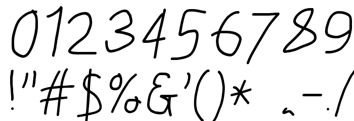 Just Breathe ObliqueTwo Font OTHER CHARS