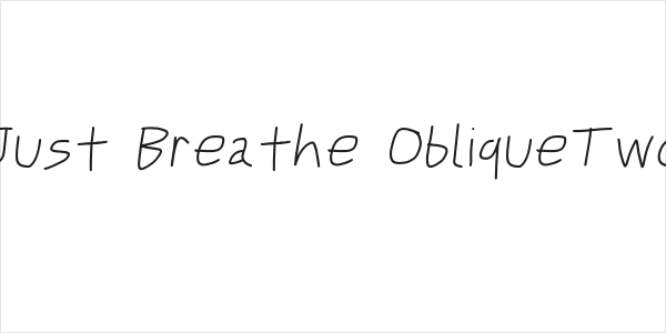 Just Breathe ObliqueTwo Logo