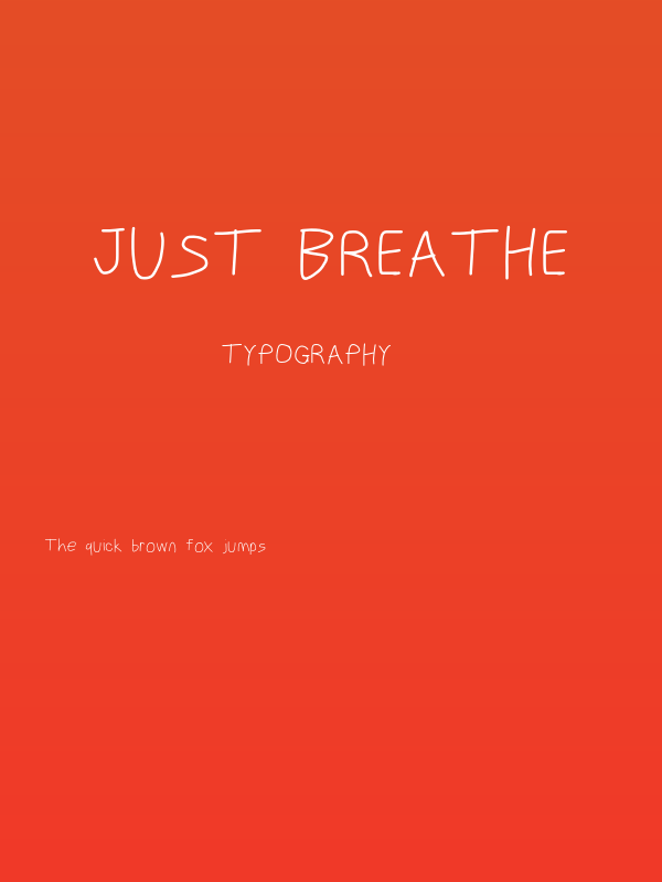 Just Breathe Poster
