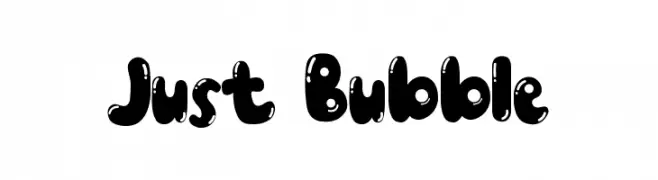 Just Bubble  Frei Schriftart Herunterladen
