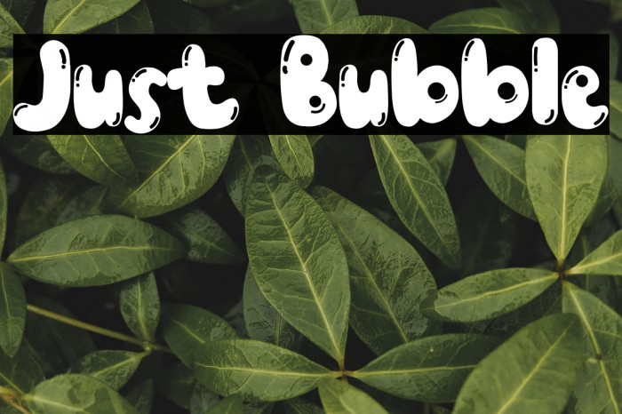 Just Bubble Example 1