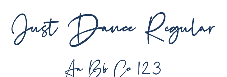 Just Dance Regular Font Preview