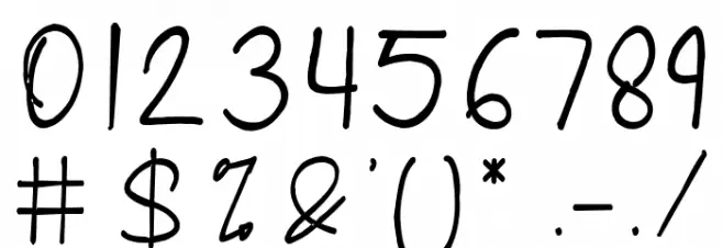 Just Dance Regular Font OTHER CHARS