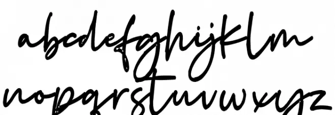 Just Dance Regular Font LOWERCASE