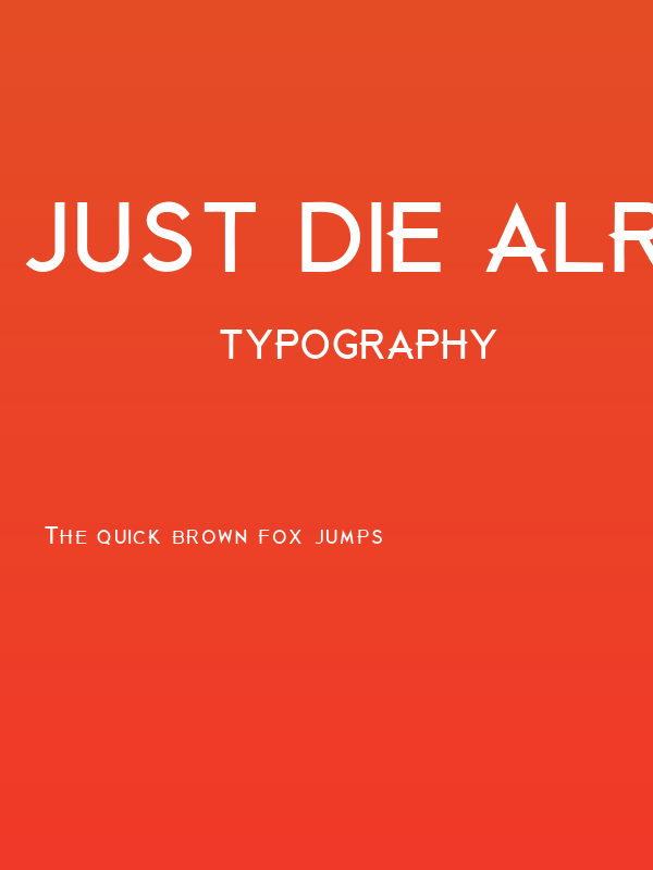 Just Die Already Black Poster