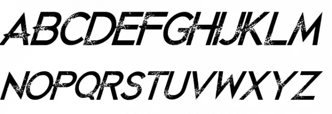 Just Die Already Italic Schriftart Groß