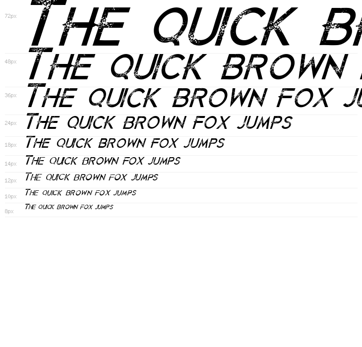 Just Die Already Italic Waterfall