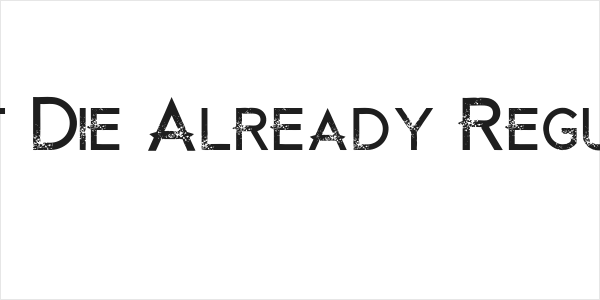 Just Die Already Regular Logo