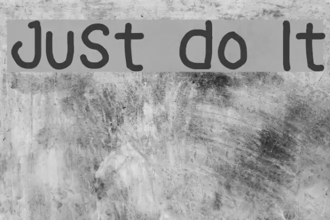Just Do It Font examples