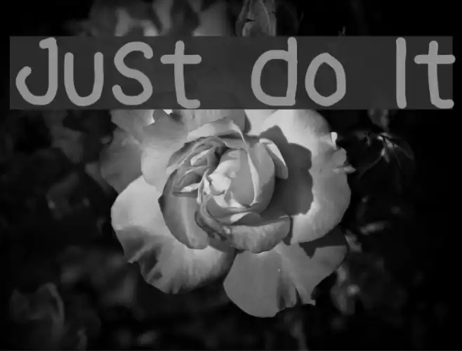 Just Do It Font examples