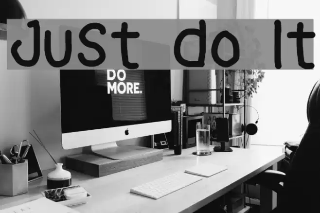 Just Do It Font examples