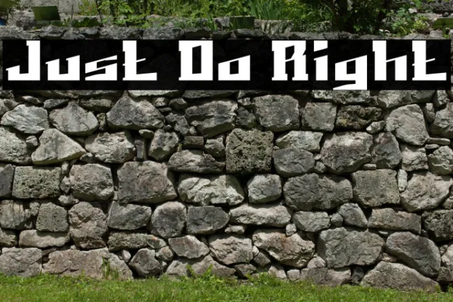 Just Do Right Example 2