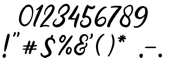 Just Dream Font OTHER CHARS