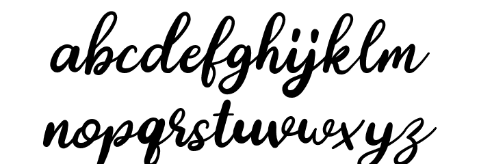 Just Dream Font LOWERCASE