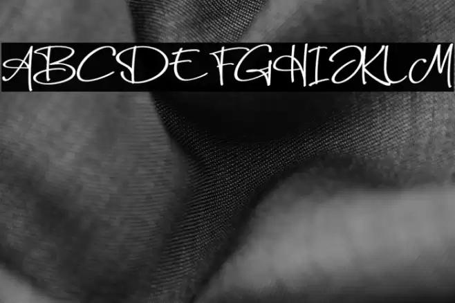 Just Enjoye Schriftart examples