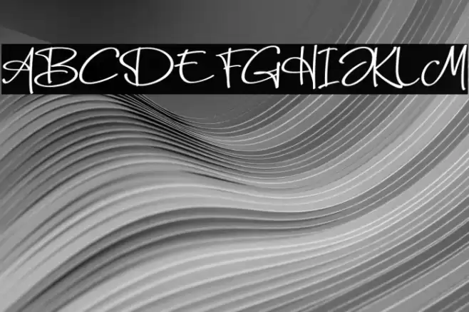 Just Enjoye Schriftart examples