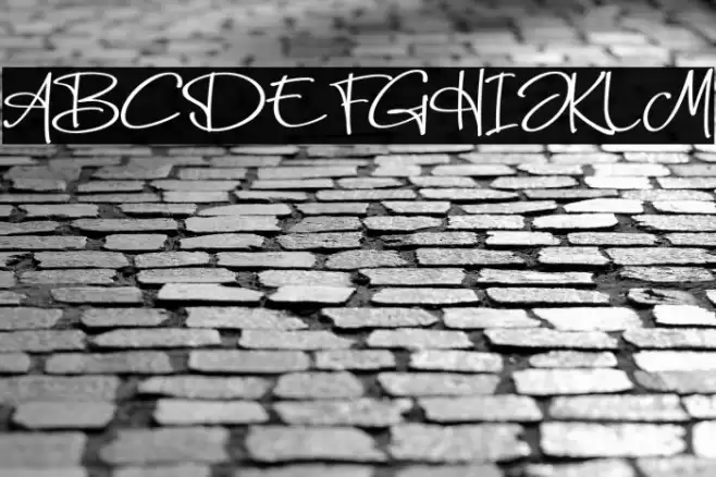 Just Enjoye Schriftart examples