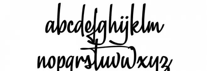 Just Enjoye Schriftart Kleinbuchstaben