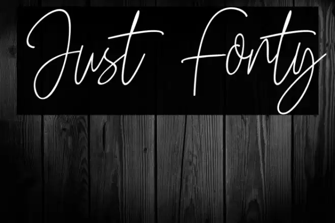 Just Fonty Font examples