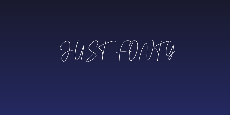 Just Fonty Social Header