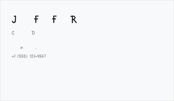 Just For Fun Regular Business Card