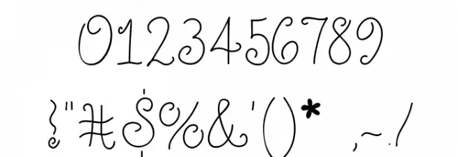 Just For Giggles Skinny Font OTHER CHARS