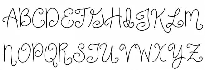 Just For Giggles Skinny 字体 大写