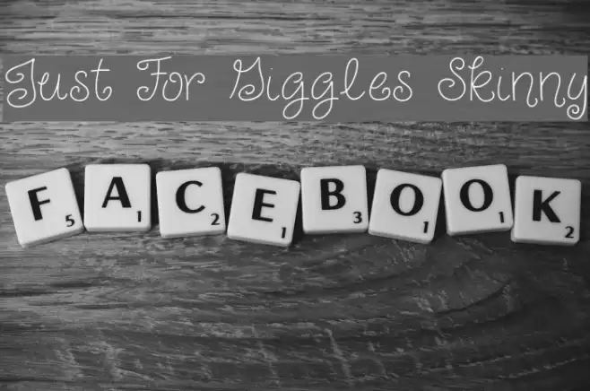 Just For Giggles Skinny Font examples