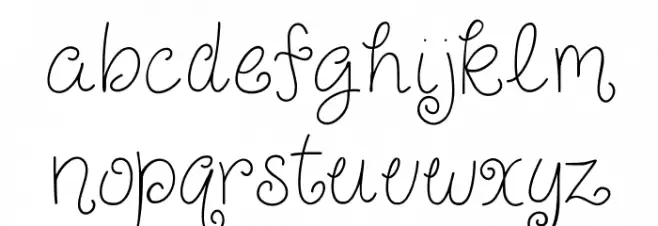 Just For Giggles Skinny Schriftart Kleinbuchstaben