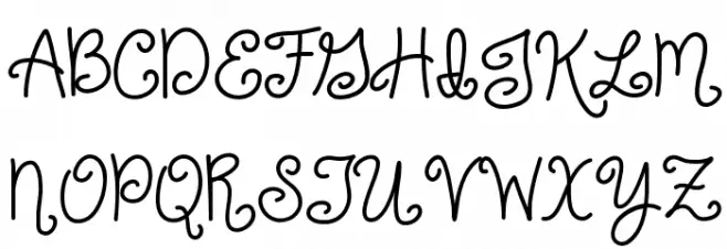 Just For Giggles Font UPPERCASE