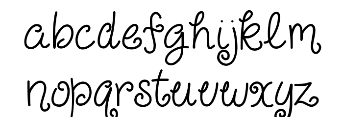 Just For Giggles Font LOWERCASE